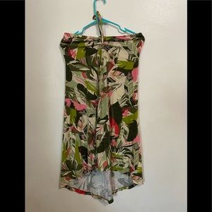 Patagonia Floral Halter Summer Dress Size S Organic Cotton Blend